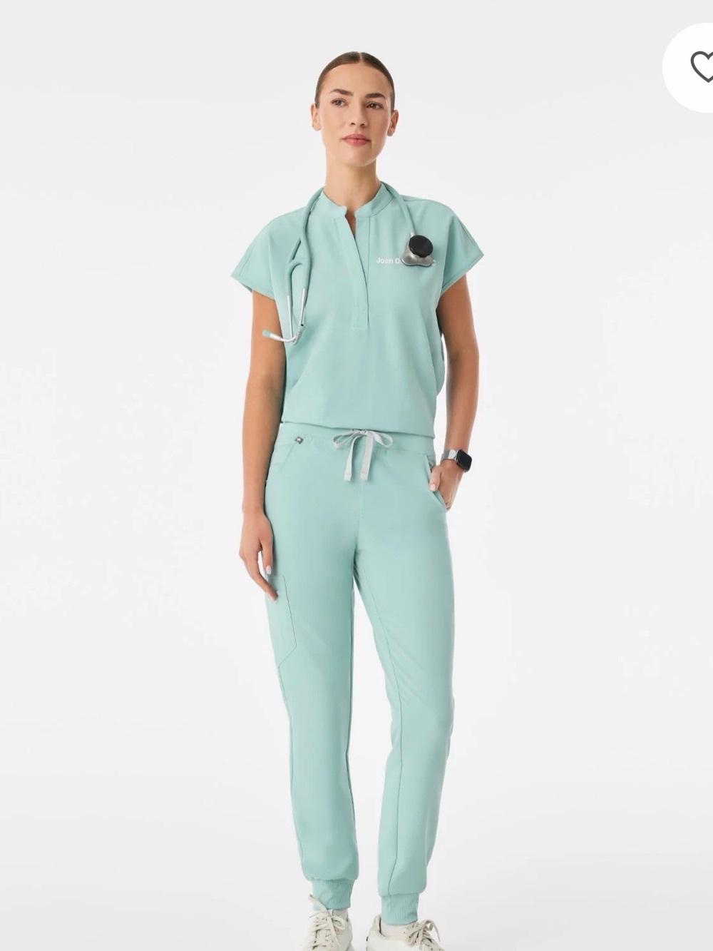 Rafaela oversized scrub top